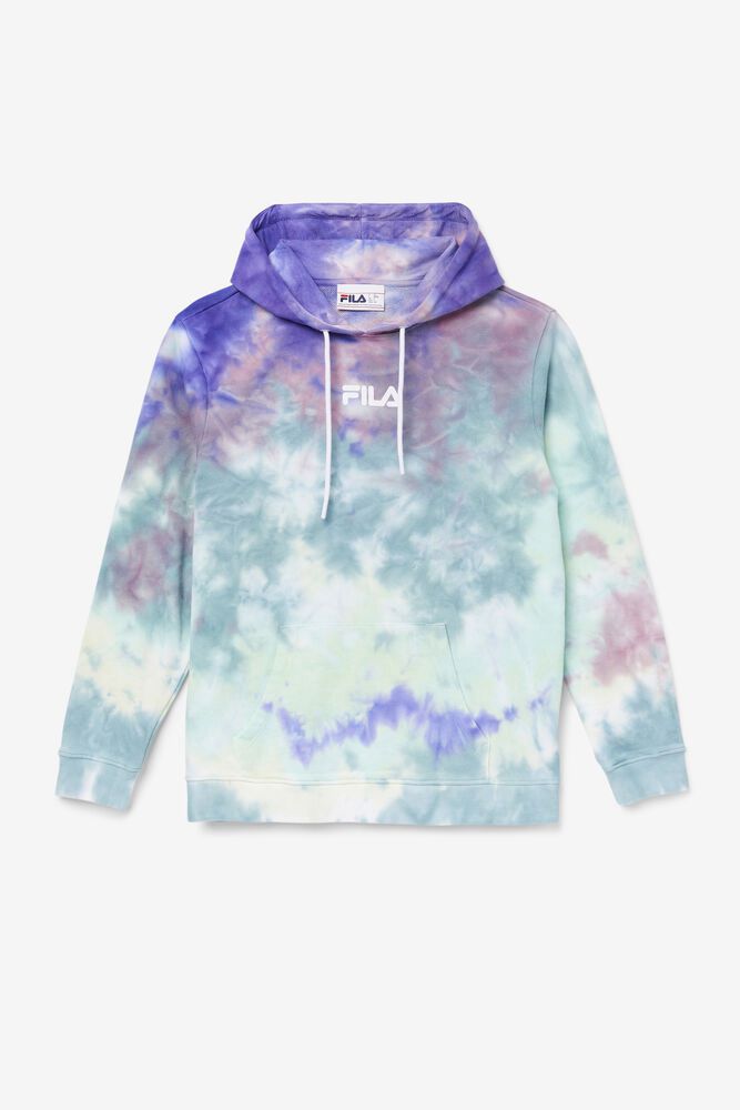 Fila Hettegenser Dame Blå Aerolynn Tie Dye 485032-XVB